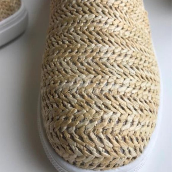 NICOLE MILLER Tonnille Raffia Slip On Sneakers 9 NIB - Picture 14 of 14